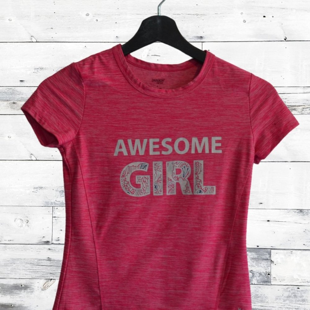 Sport T-Shirt Pink Kids Girl Dry Fit